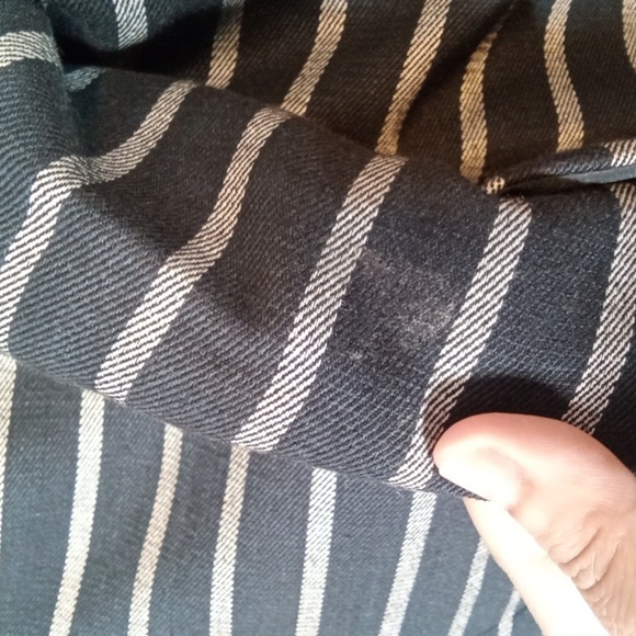 The Limited Womens Blazer Striped Short Zip Front Office Career Size XL - Picture 6 of 15